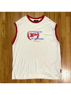 Phat Farm y2k Tank Top Red White & Blue Vintage NWOT Deadstock Rap Hiphop XXL